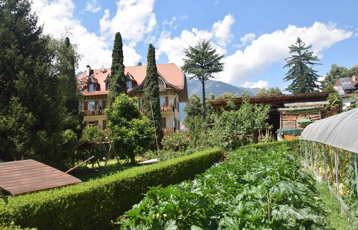 Gemüsegarten im 3 Sterne Hotel in Meran Obermais